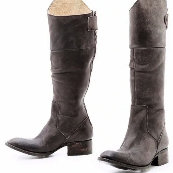 Freebird by Steven Womens Stable Leather Riding Tall Boots Boho Moto sz 10 - Picture 1 of 16